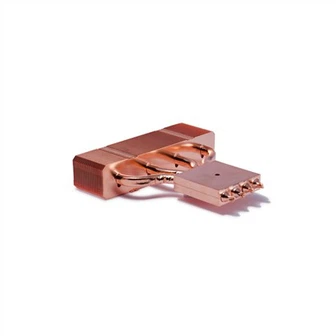 銅ジッパーフィンとプレートヒートパイプヒートシンク