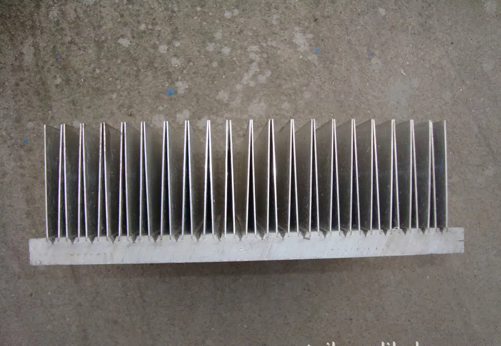 plug-in fin heatsink process