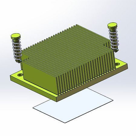  skived fin cooling heatsink