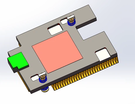 zipper fin cooling heatsink