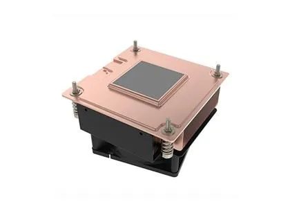 LGA1700のためのファン2UサーバーCPUクーラーが付いている銅のジッパーのひれの蒸気室脱熱器