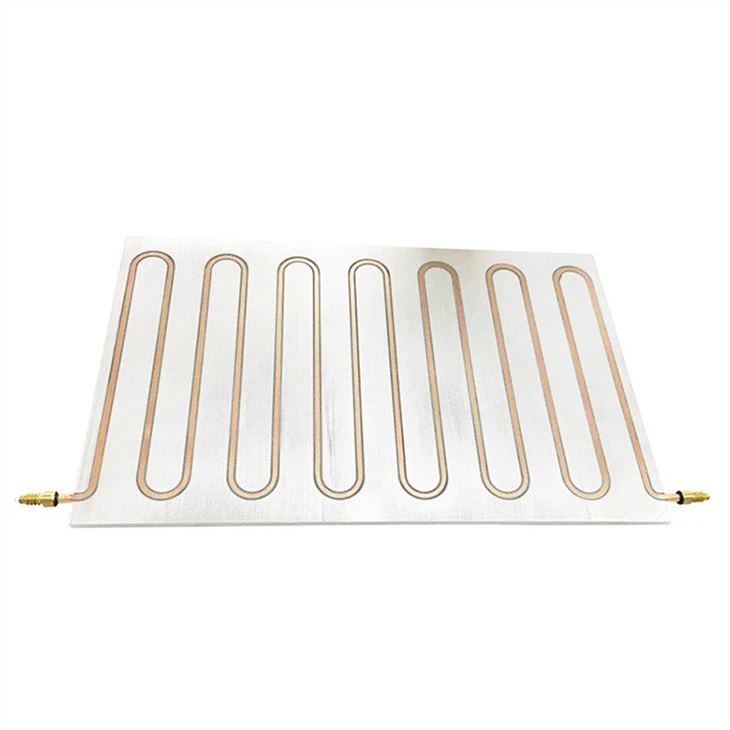 Aluminum Water Cooled Plate Heat Sink With Copper Pipes